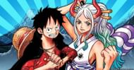 Luffy and Yamato in their colored designs (Image via Shueisha Shonen Jump)
